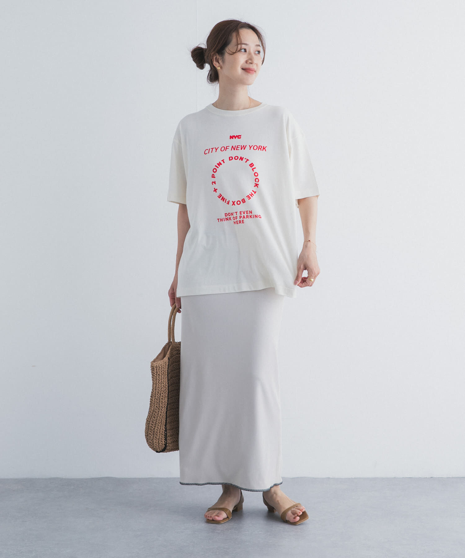 URBAN RESEARCH DOORS「リバーシブルテレコカットスカート」|スカート|