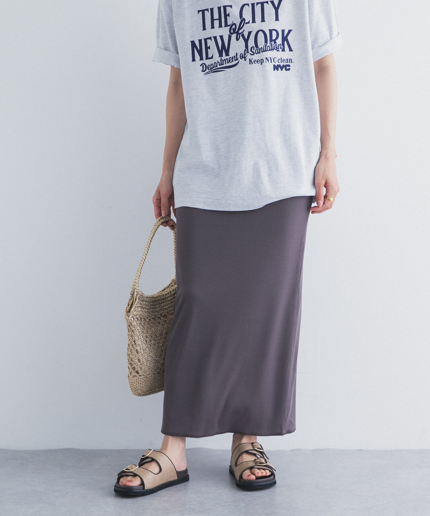 URBAN RESEARCH DOORS「リバーシブルテレコカットスカート」|スカート|