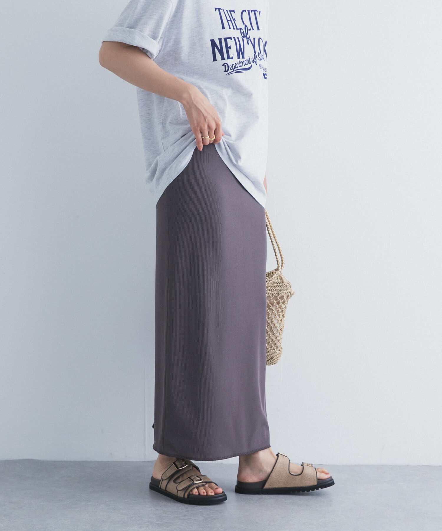 URBAN RESEARCH DOORS「リバーシブルテレコカットスカート」|スカート|