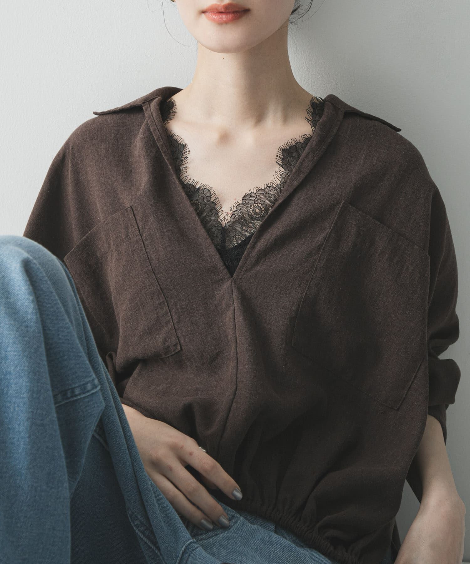 URBAN RESEARCH「スカラップレースタンクトップ」|タンクトップ|