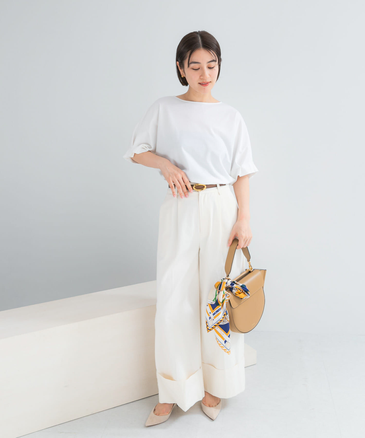 URBAN RESEARCH ROSSO「UVカットクールタッチタックスリーブプルオーバー」|Tシャツ・カットソー|