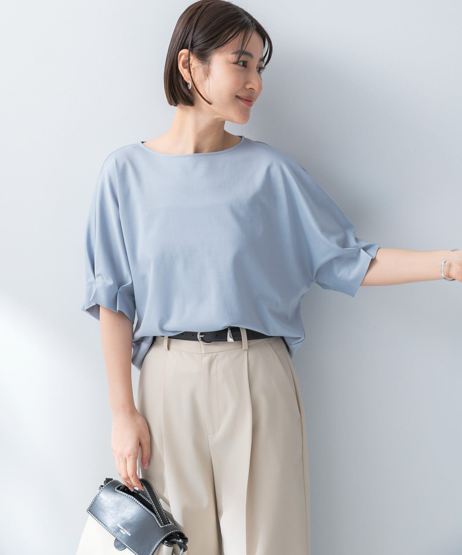 URBAN RESEARCH ROSSO「UVカットクールタッチタックスリーブプルオーバー」|Tシャツ・カットソー|