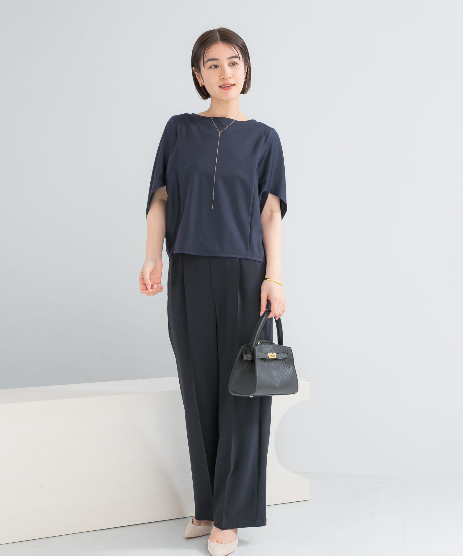 URBAN RESEARCH ROSSO「『WEB/一部店舗限定』UVカットクールタッチ5分袖ドルマンプルオーバー」|Tシャツ・カットソー|