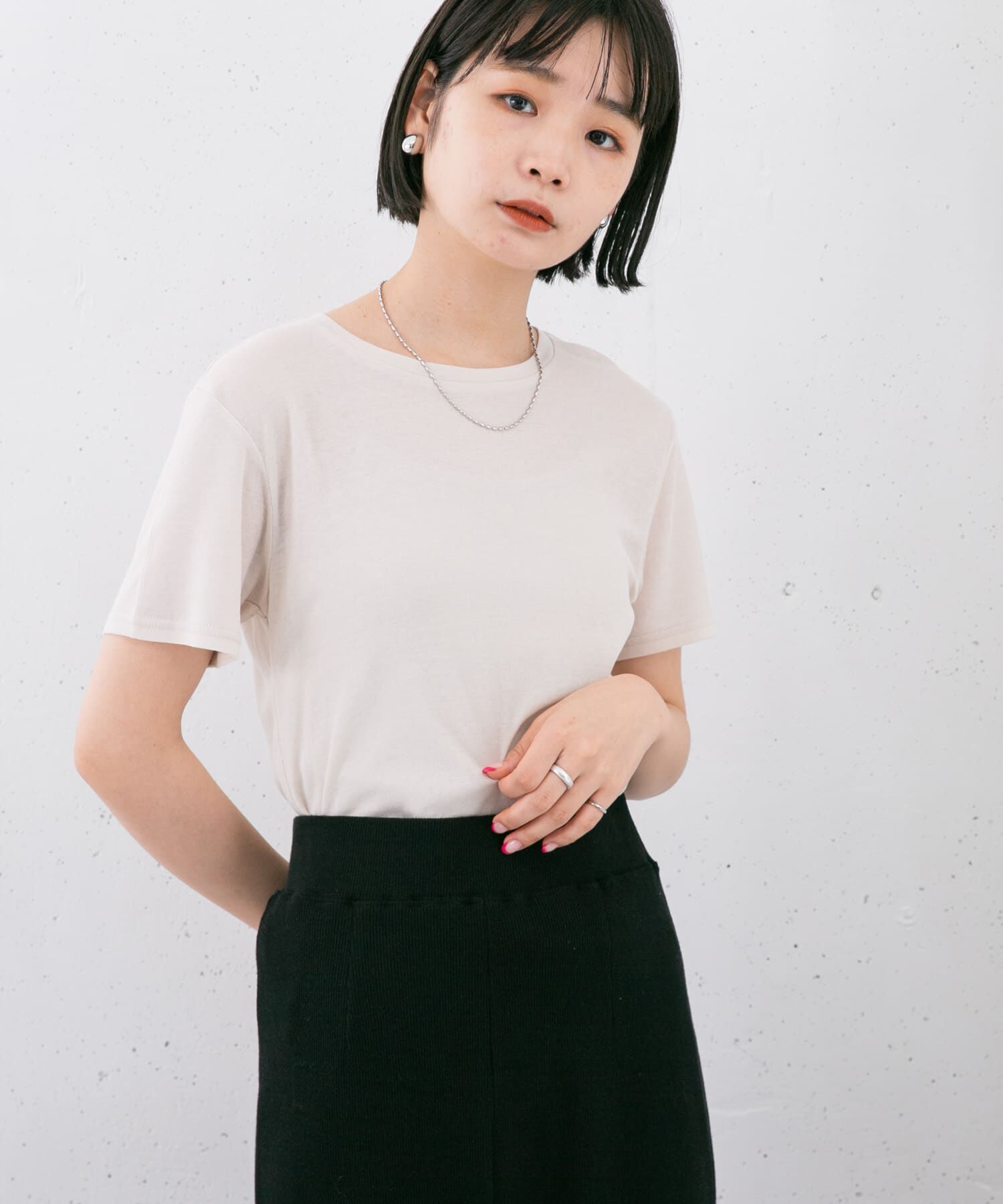  「コンパクトベーシックTシャツ」|Tシャツ・カットソー|