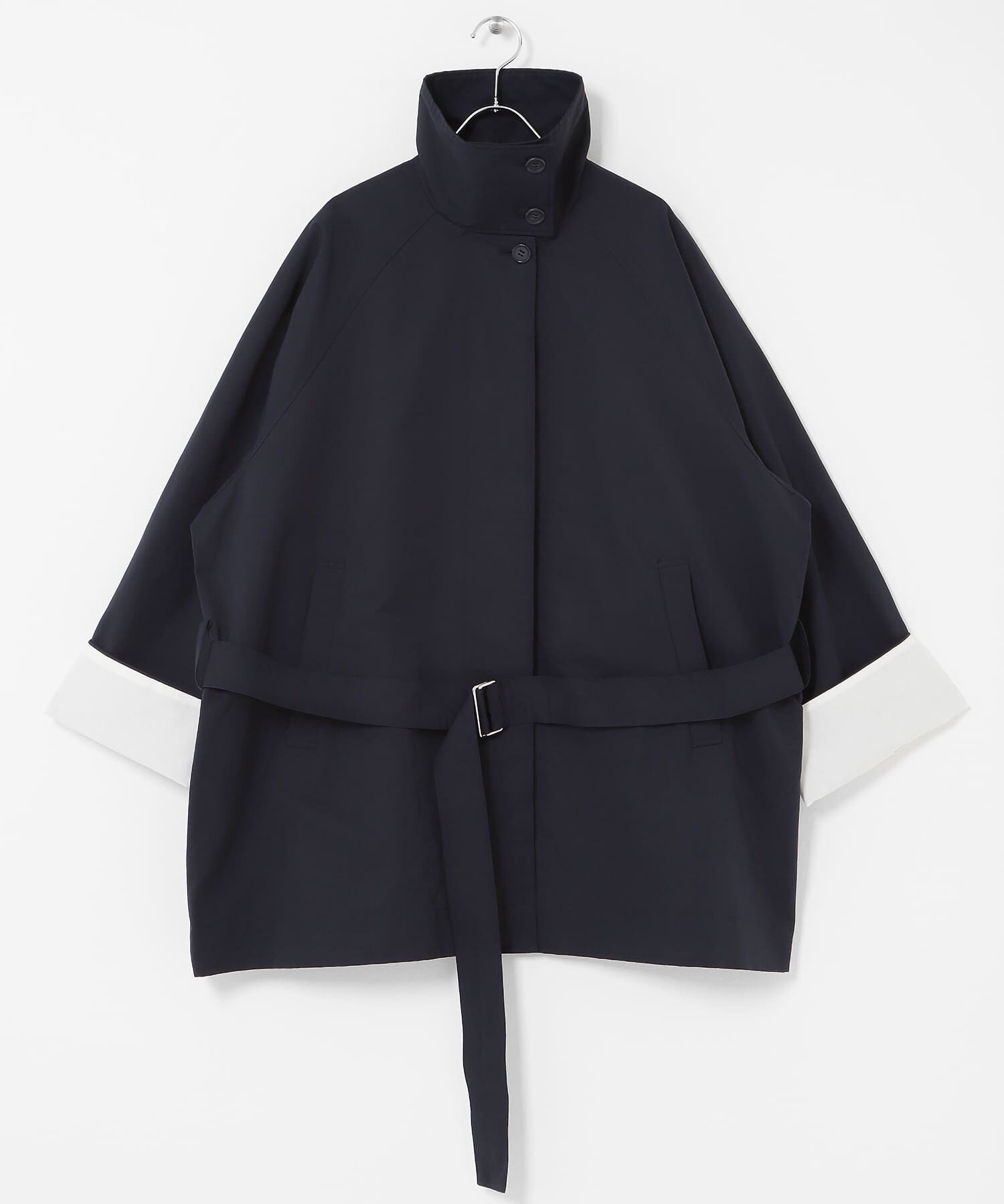  「テントラインBIGミドルコート」|ノーカラーコート|