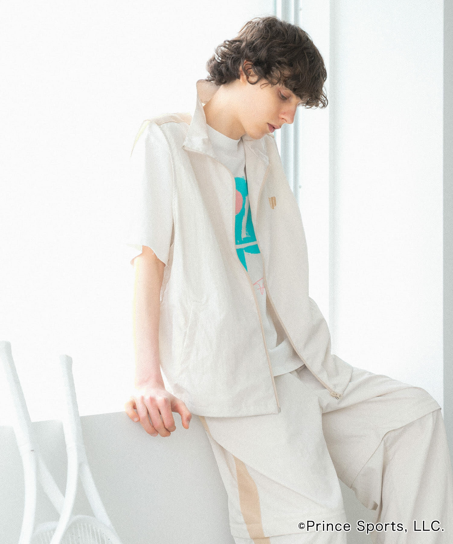 SENSE OF PLACE by URBAN RESEARCH「『別注』prince　トラックベスト」|ノーカラーコート|