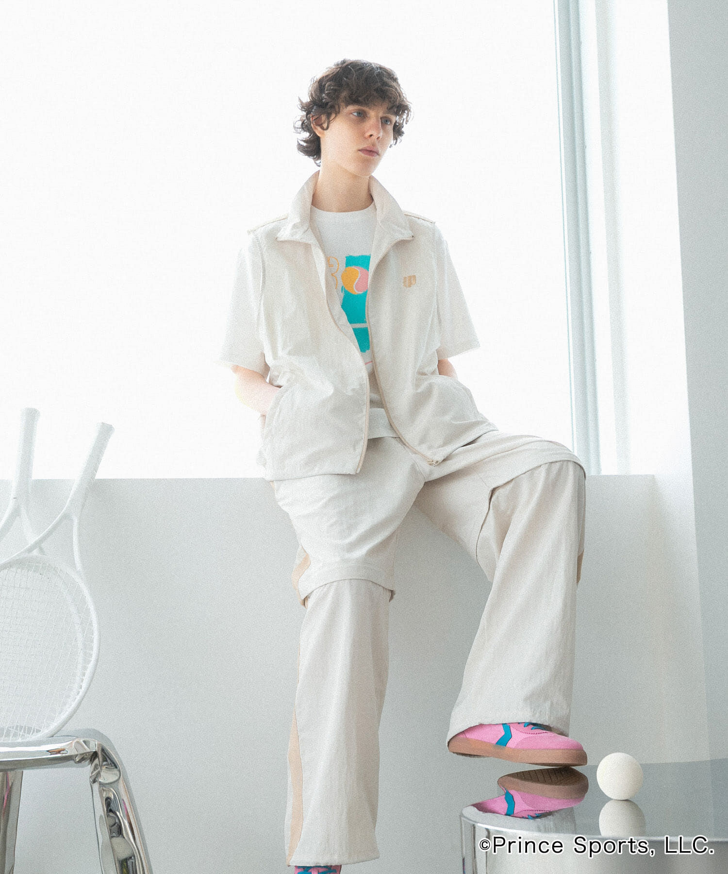 SENSE OF PLACE by URBAN RESEARCH「『別注』prince　トラックベスト」|ノーカラーコート|