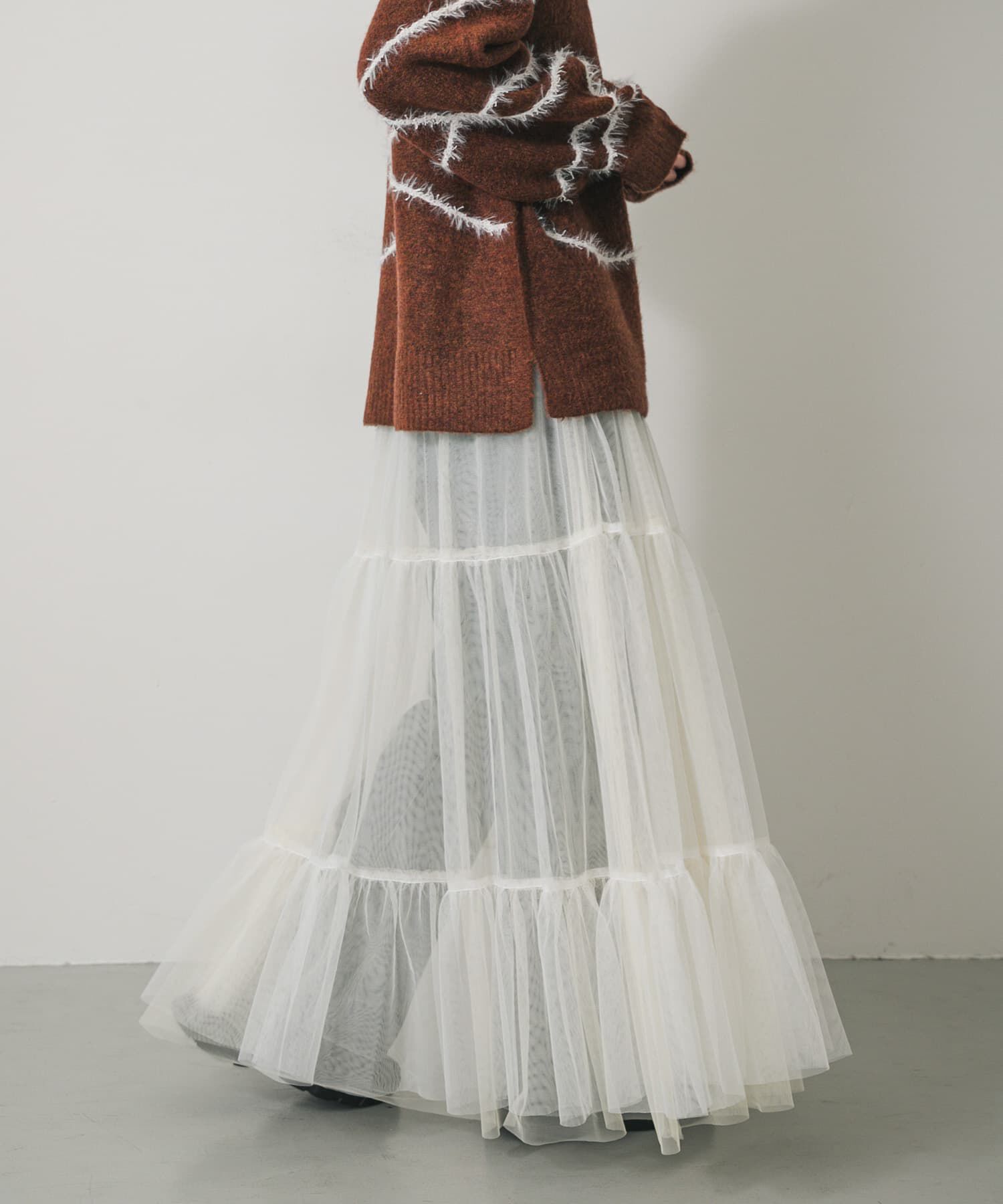 SENSE OF PLACE by URBAN RESEARCH「『2WAY仕様』レイヤードティアードチュールスカート」|スカート|