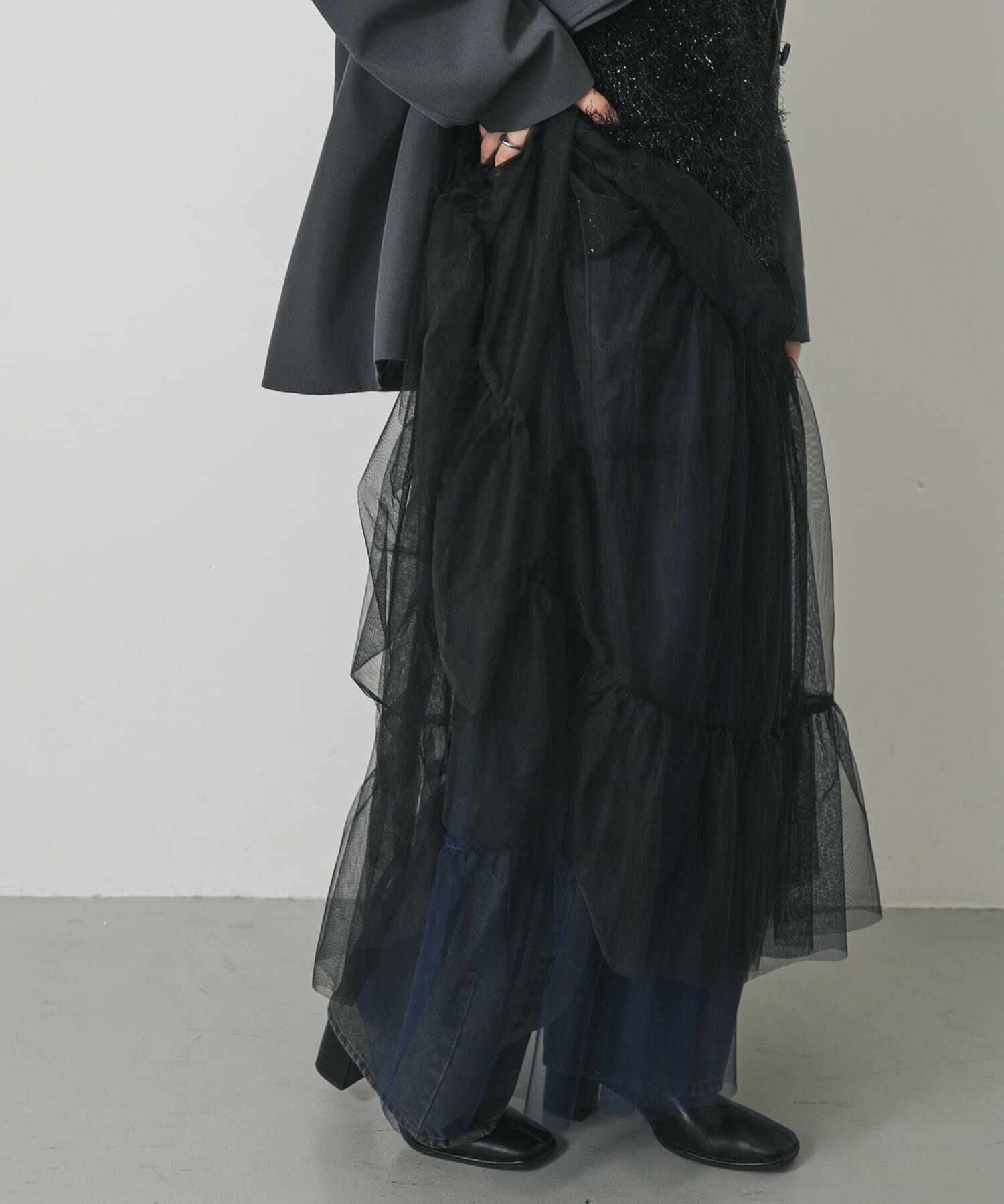 SENSE OF PLACE by URBAN RESEARCH「『2WAY仕様』レイヤードティアードチュールスカート」|スカート|