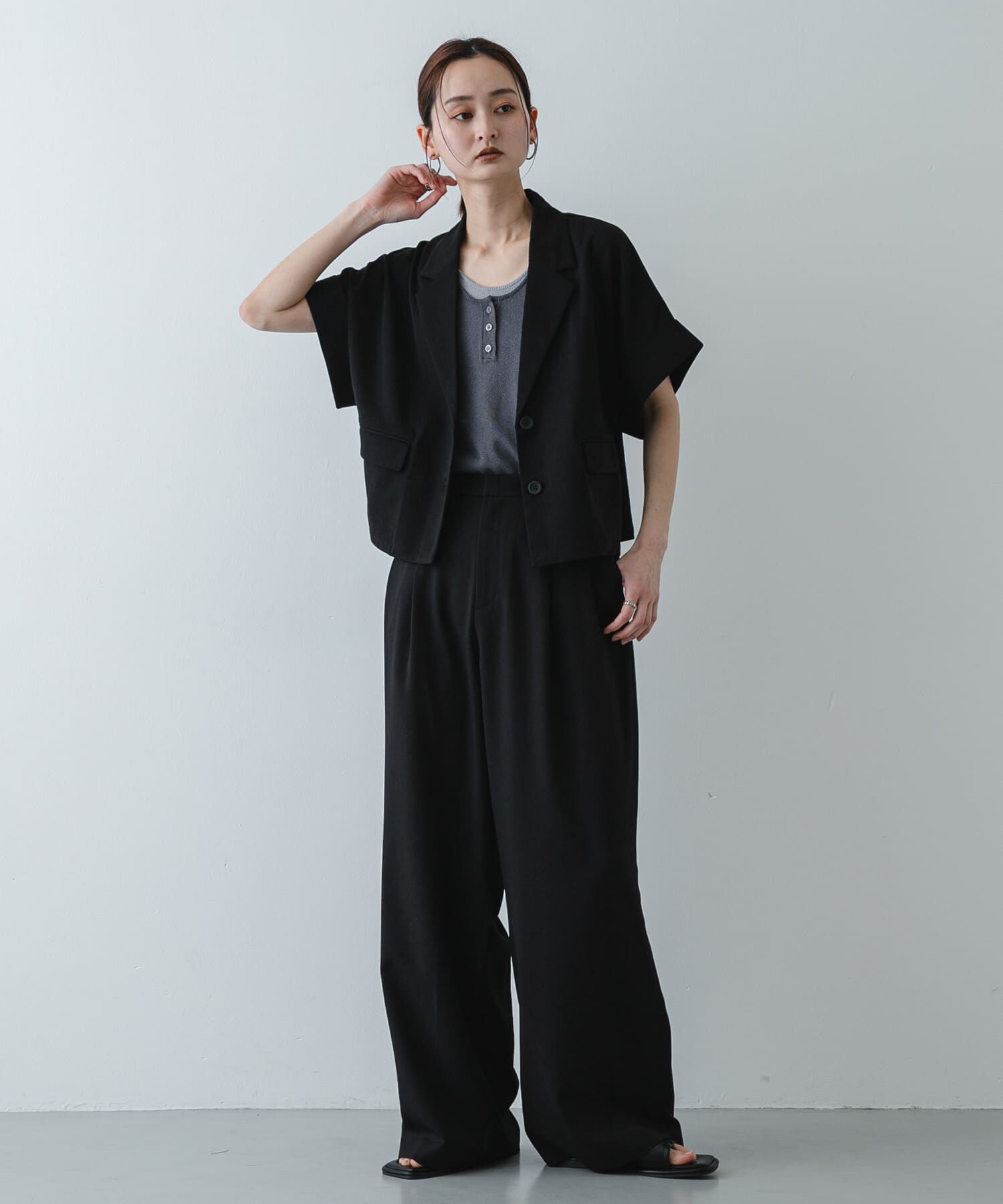 SENSE OF PLACE by URBAN RESEARCH「『イージーケア/速乾/UVカット/接触冷感』ツータックルーズスラックス」|その他|