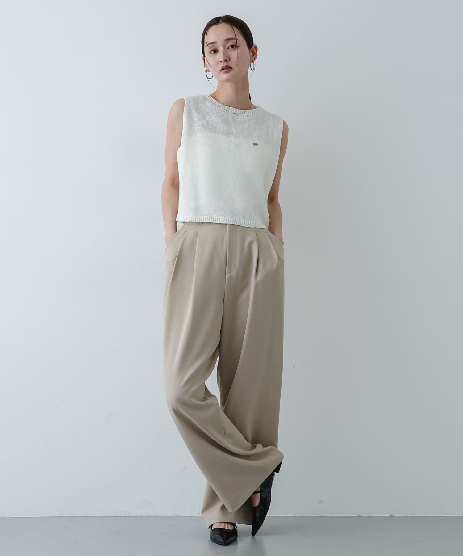 SENSE OF PLACE by URBAN RESEARCH「『イージーケア/速乾/UVカット/接触冷感』ツータックルーズスラックス」|その他|