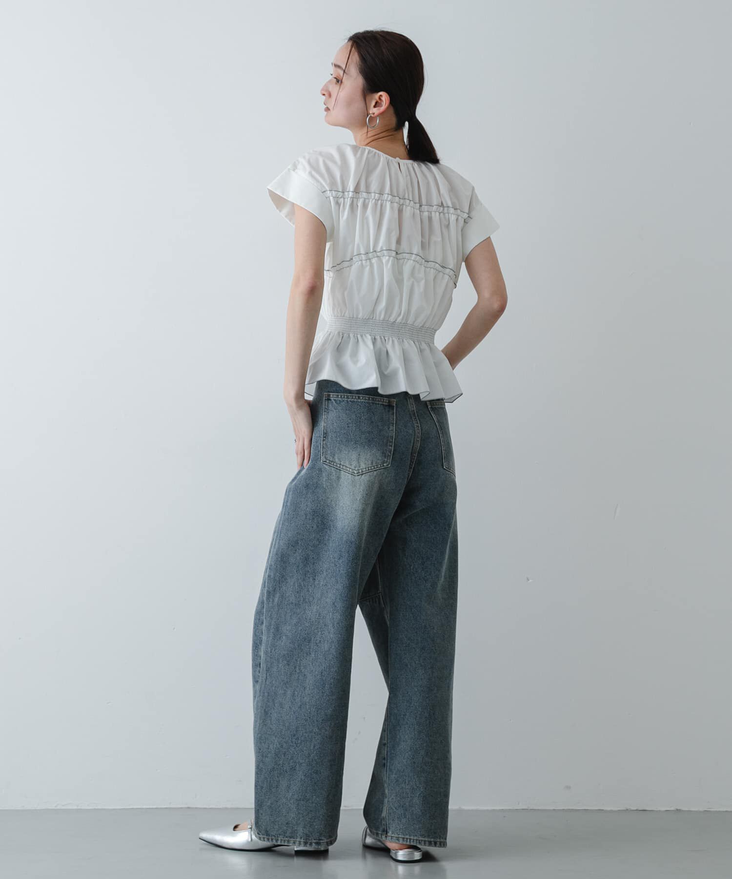 SENSE OF PLACE by URBAN RESEARCH「ロールアップシャーリングブラウス」|シャツ・ブラウス|