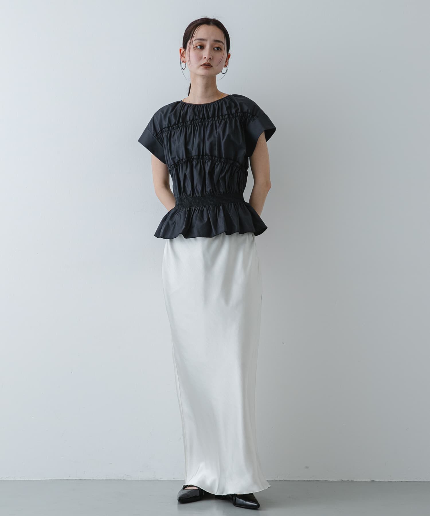 SENSE OF PLACE by URBAN RESEARCH「ロールアップシャーリングブラウス」|シャツ・ブラウス|