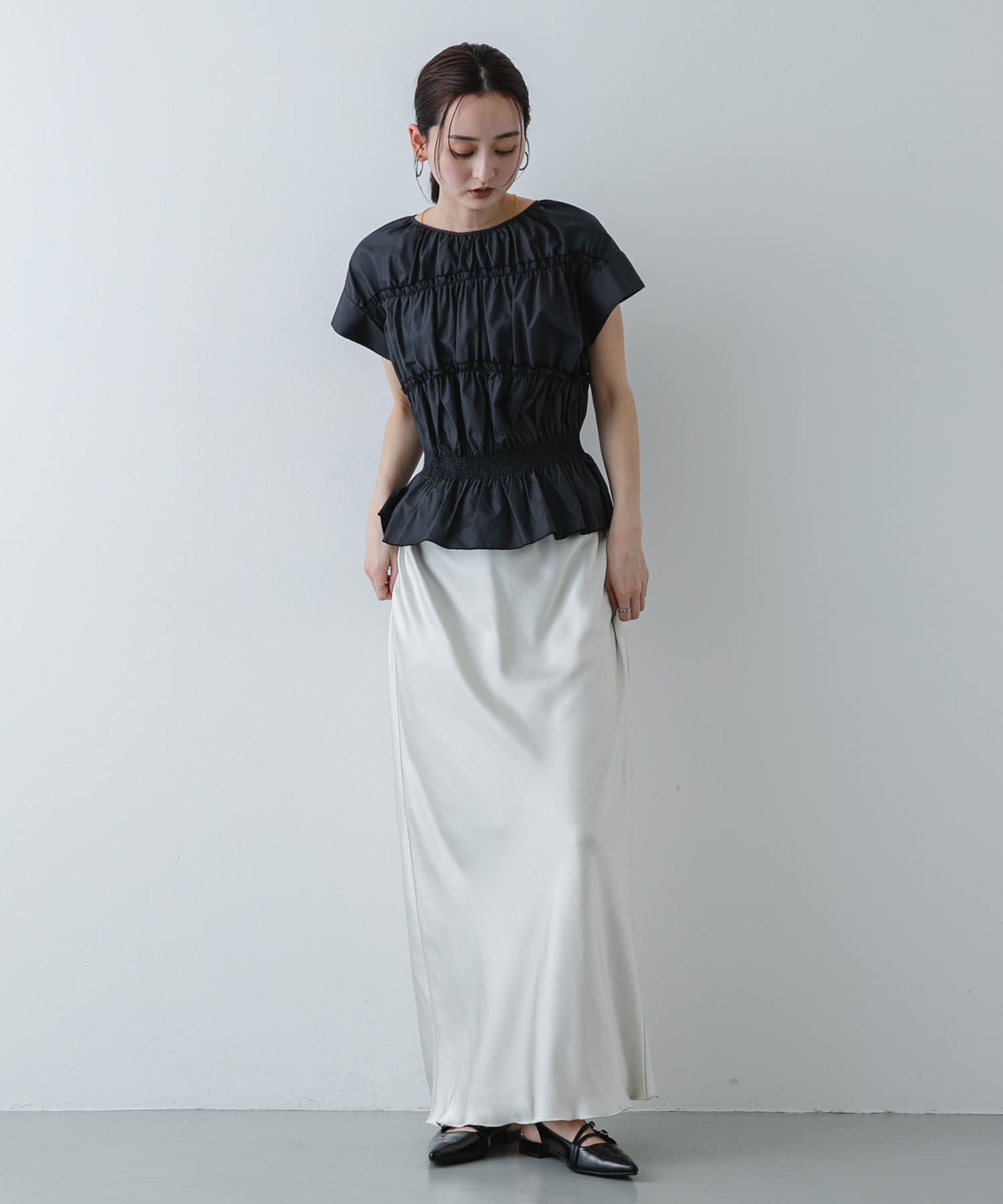 SENSE OF PLACE by URBAN RESEARCH「ロールアップシャーリングブラウス」|シャツ・ブラウス|