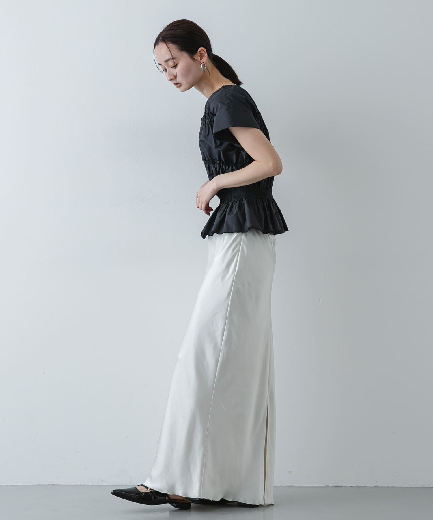 SENSE OF PLACE by URBAN RESEARCH「ロールアップシャーリングブラウス」|シャツ・ブラウス|