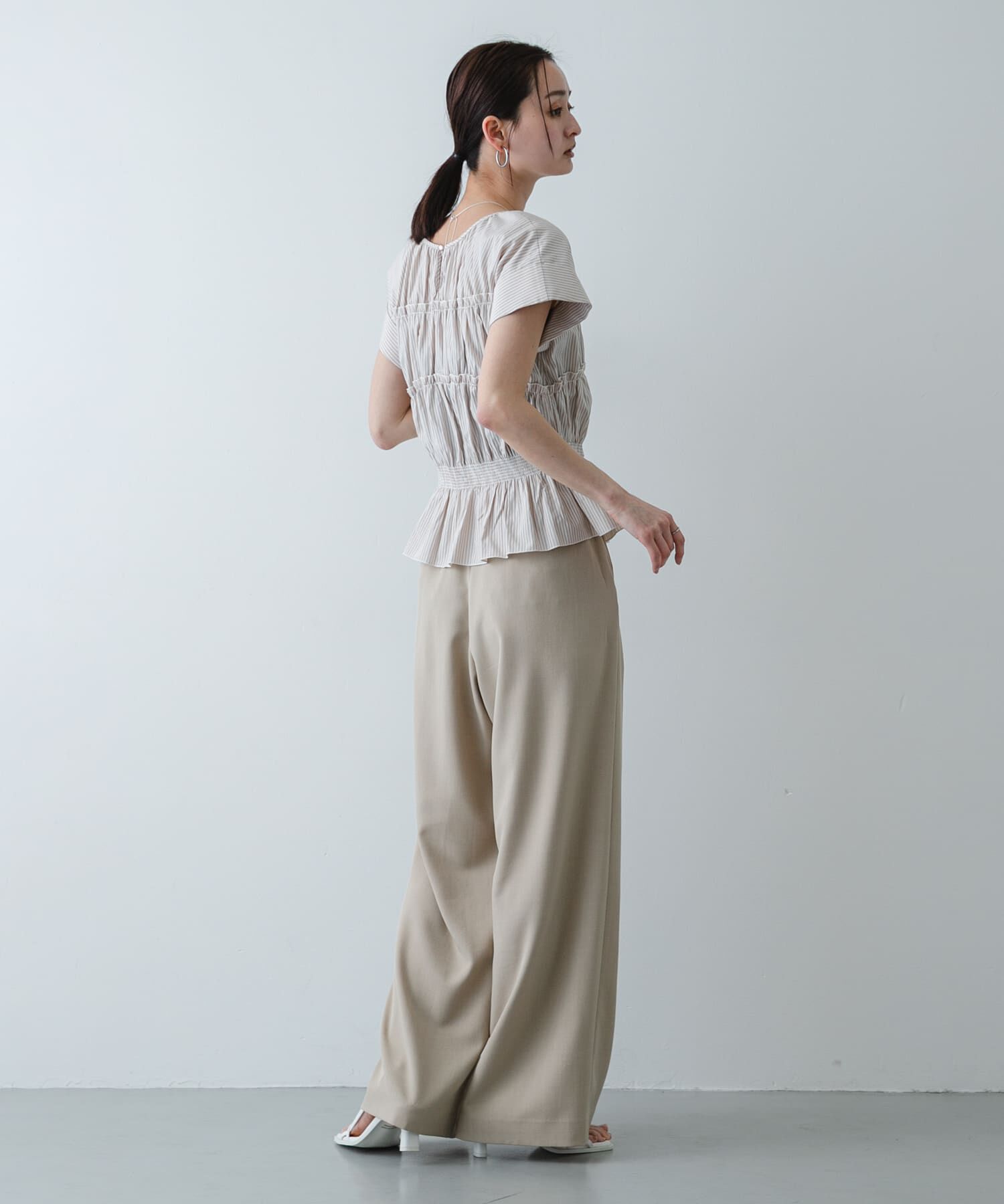 SENSE OF PLACE by URBAN RESEARCH「ロールアップシャーリングブラウス」|シャツ・ブラウス|