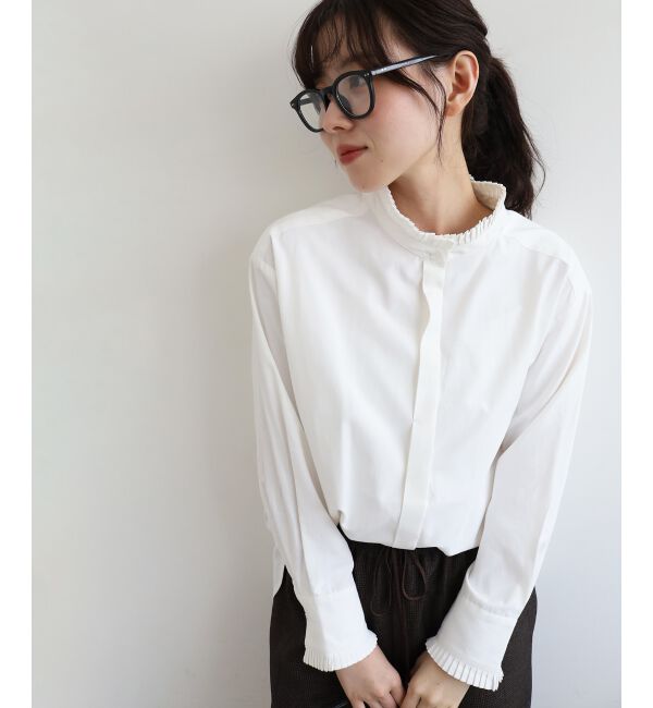  「プリーツカラーシャツ」|シャツ・ブラウス|