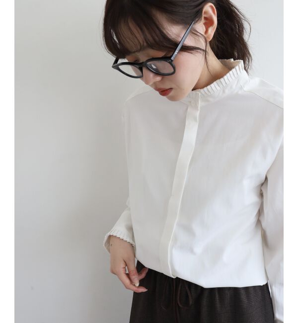  「プリーツカラーシャツ」|シャツ・ブラウス|