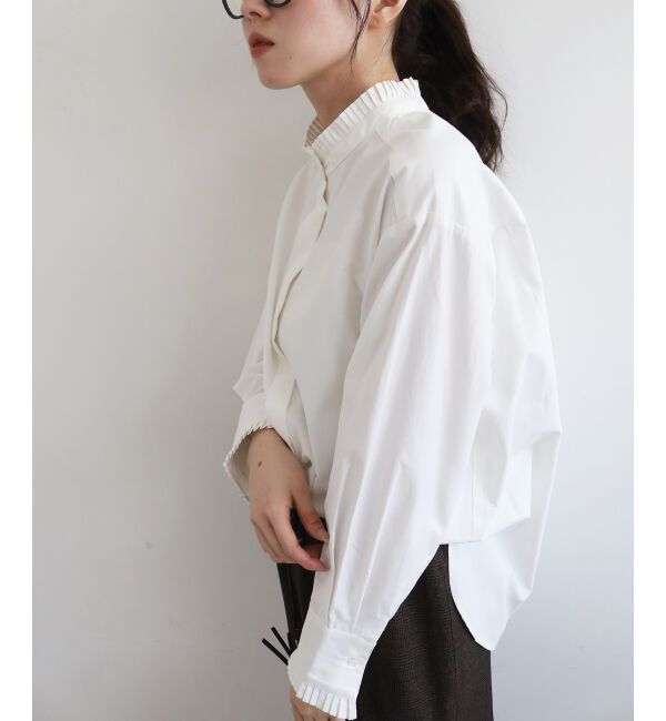  「プリーツカラーシャツ」|シャツ・ブラウス|