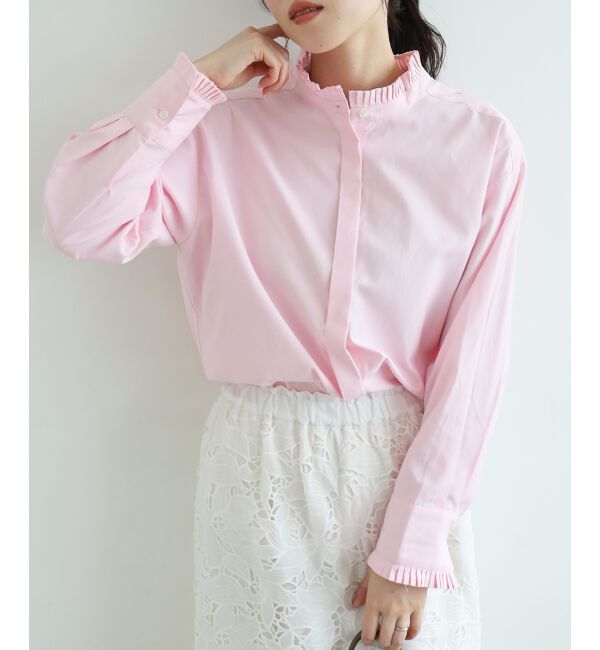  「プリーツカラーシャツ」|シャツ・ブラウス|