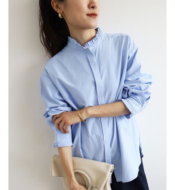  「プリーツカラーシャツ」|シャツ・ブラウス|