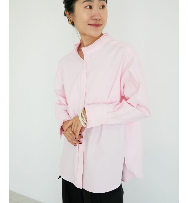  「プリーツカラーシャツ」|シャツ・ブラウス|