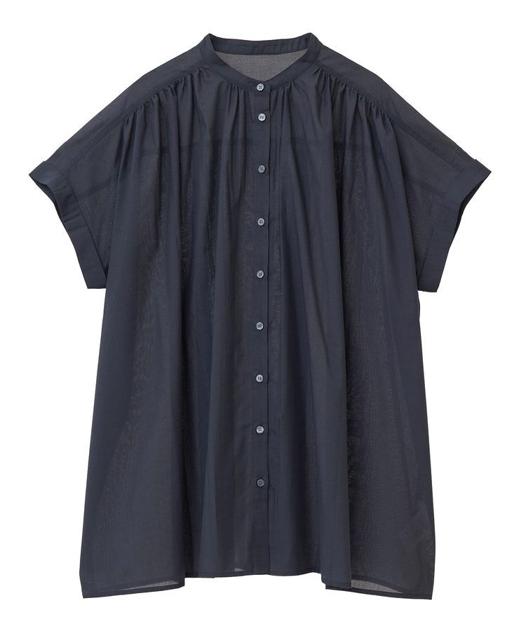 AMERICAN HOLIC「イージーケア 接触冷感フレンチスリーブギャザーシャツ」|シャツ・ブラウス|