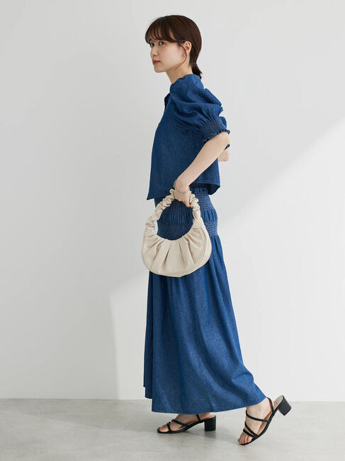  「・SUGAR SPOON デニムパフブラウス」|シャツ・ブラウス|