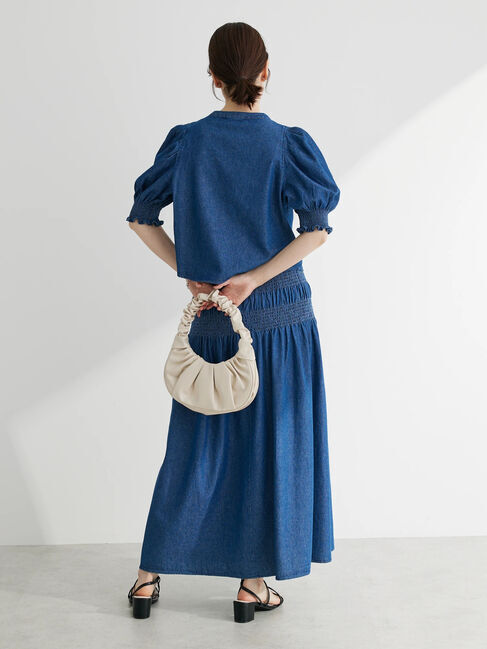  「・SUGAR SPOON デニムパフブラウス」|シャツ・ブラウス|