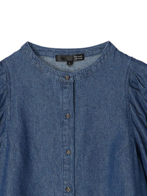  「・SUGAR SPOON デニムパフブラウス」|シャツ・ブラウス|