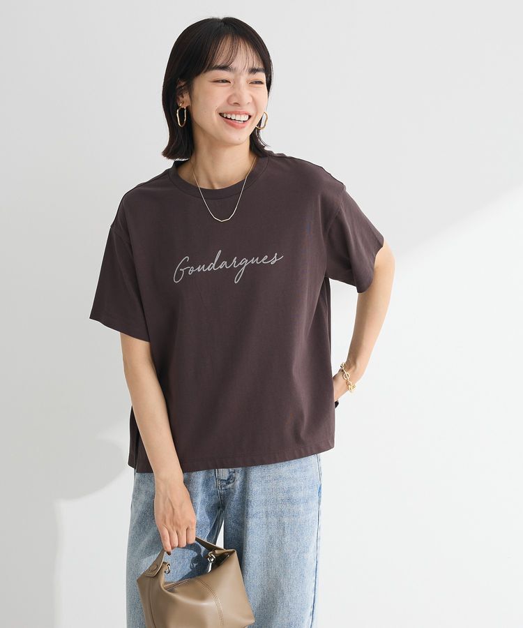 Green Parks「フロッキー筆記体ロゴボックスTシャツ」|Tシャツ・カットソー|