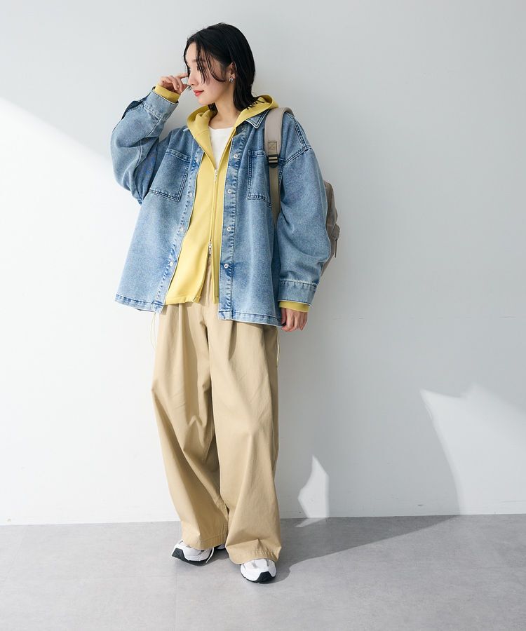 Green Parks「【OTONAパーカー】ダブルZIP裾ドロストパーカー」|スウェット・ジャージ|