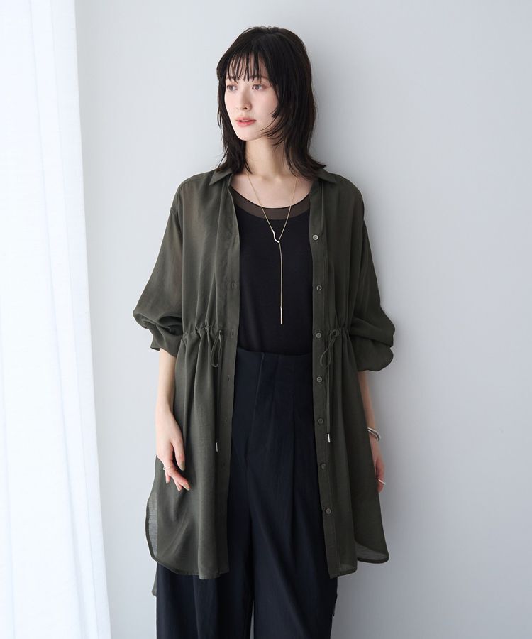 YECCA VECCA「チュールMIXリブインナー」|キャミソール|