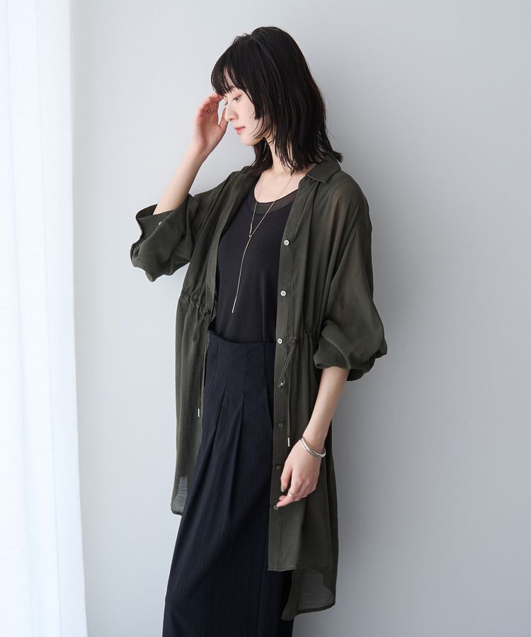 YECCA VECCA「チュールMIXリブインナー」|キャミソール|