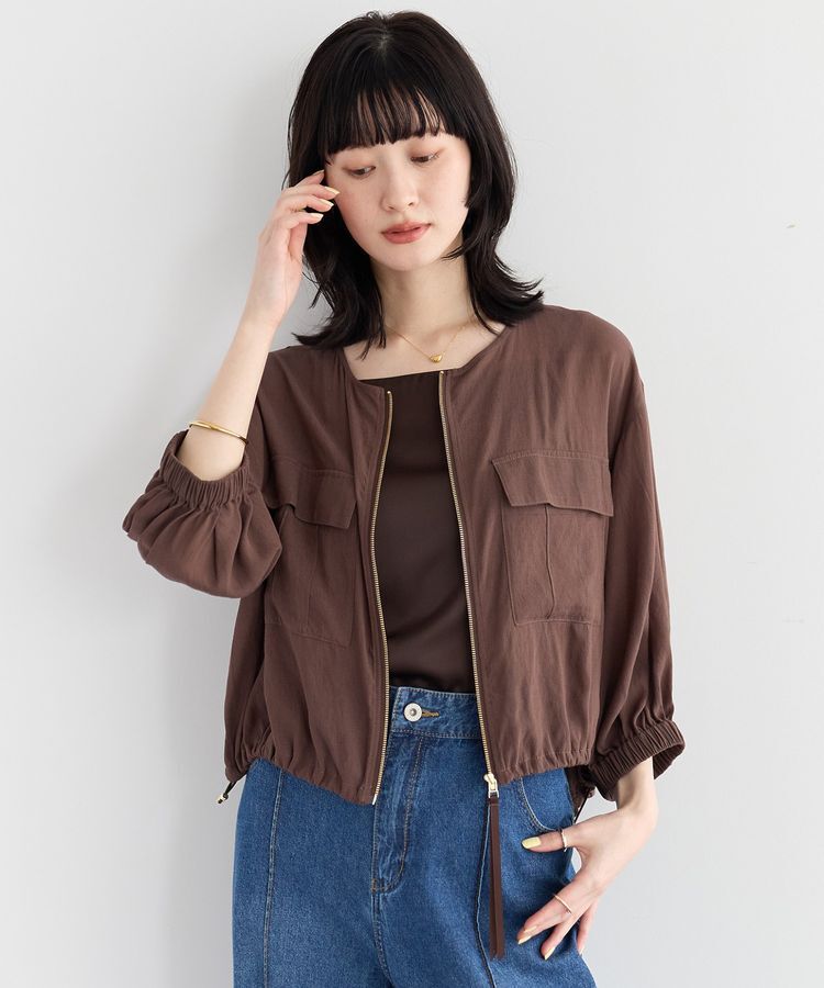 YECCA VECCA「ボートネックサテンキャミ」|キャミソール|