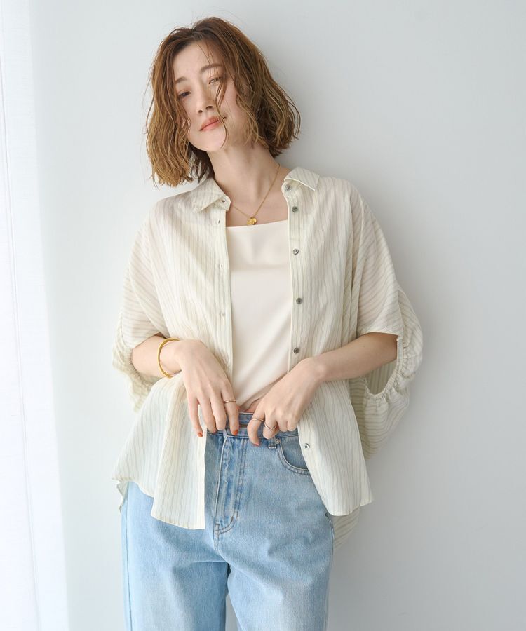 YECCA VECCA「ボートネックサテンキャミ」|キャミソール|