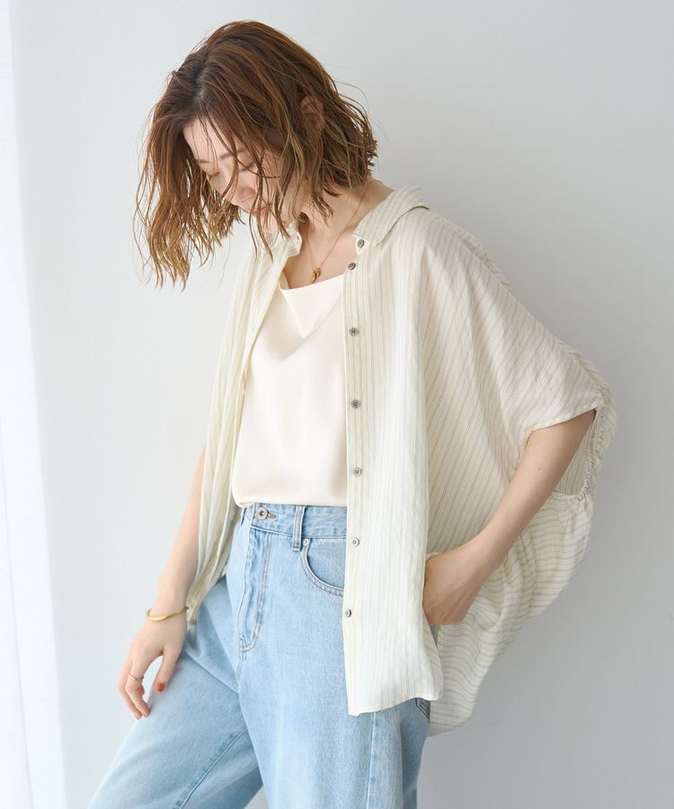 YECCA VECCA「ボートネックサテンキャミ」|キャミソール|