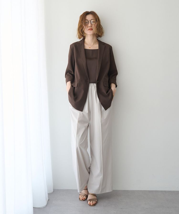 YECCA VECCA「ボートネックサテンキャミ」|キャミソール|