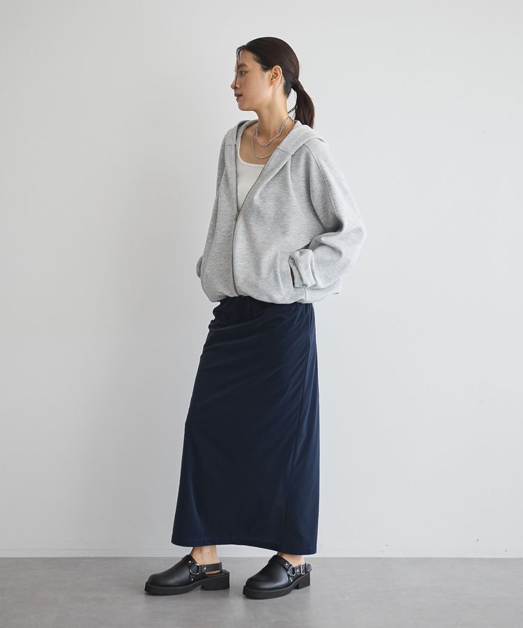 GARAGE OF GOOD CLOTHING「ベロアIラインロングスカート」|タイト|