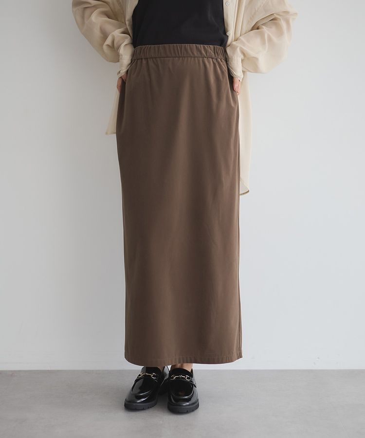 GARAGE OF GOOD CLOTHING「ベロアIラインロングスカート」|タイト|