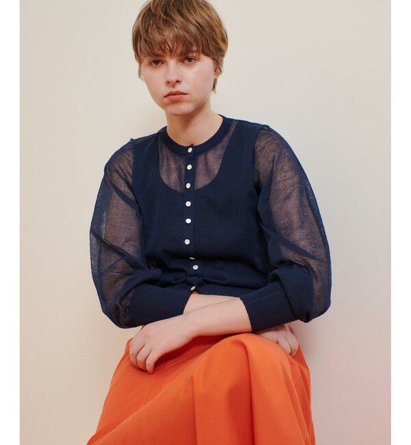 allureville「シアーラミーカーディガン」|カーディガン|