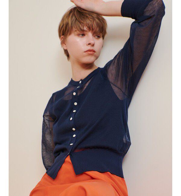 allureville「シアーラミーカーディガン」|カーディガン|