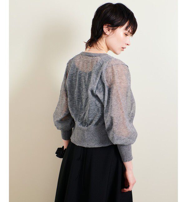 allureville「シアーラミーカーディガン」|カーディガン|