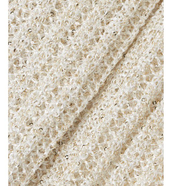 allureville「スパンコールメッシュプルオーバー」|ニット・セーター|