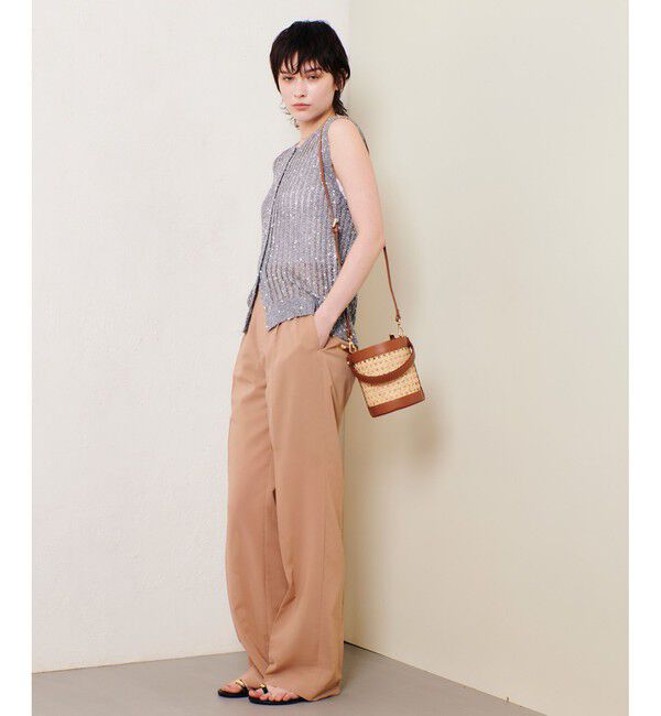 allureville「スパンコールメッシュプルオーバー」|ニット・セーター|