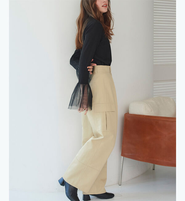 titivate「タックカーゴパンツ」|カーゴ|