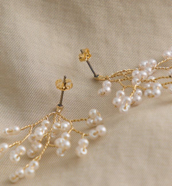  「パールツイッグピアス」|ピアス|