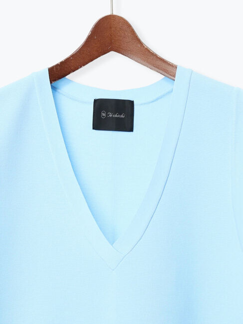 Te chichi「Vネックニットベスト」|ダウンベスト・ベスト|