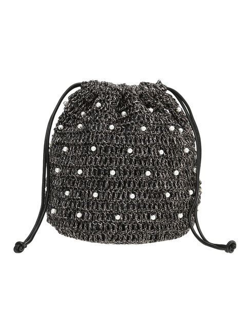 Te chichi「パール付きメタリック2way巾着バッグ」|その他|