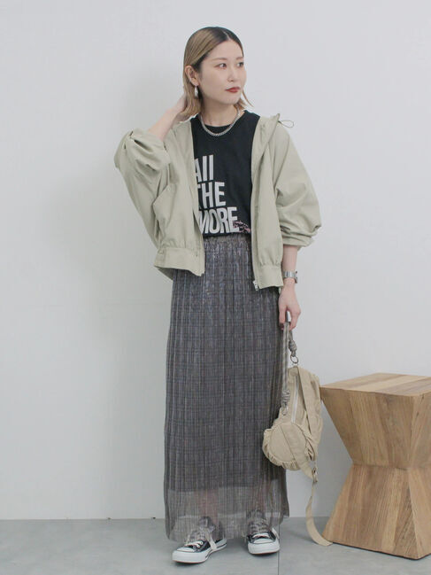 Samansa Mos2 blue「シャーリングミニドラムバッグ」|その他|